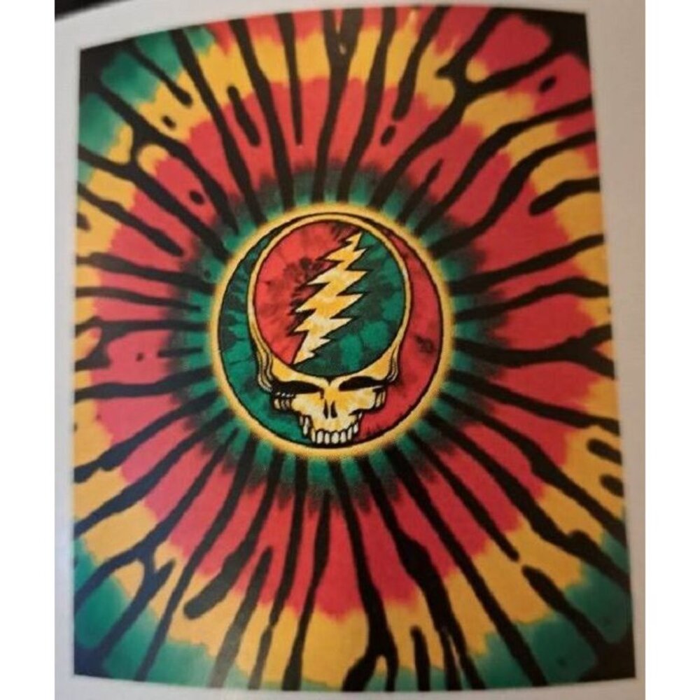 Rasta New Grateful Dead Plush Fleece Steal Your Face Throw Blanket Gift Comfy